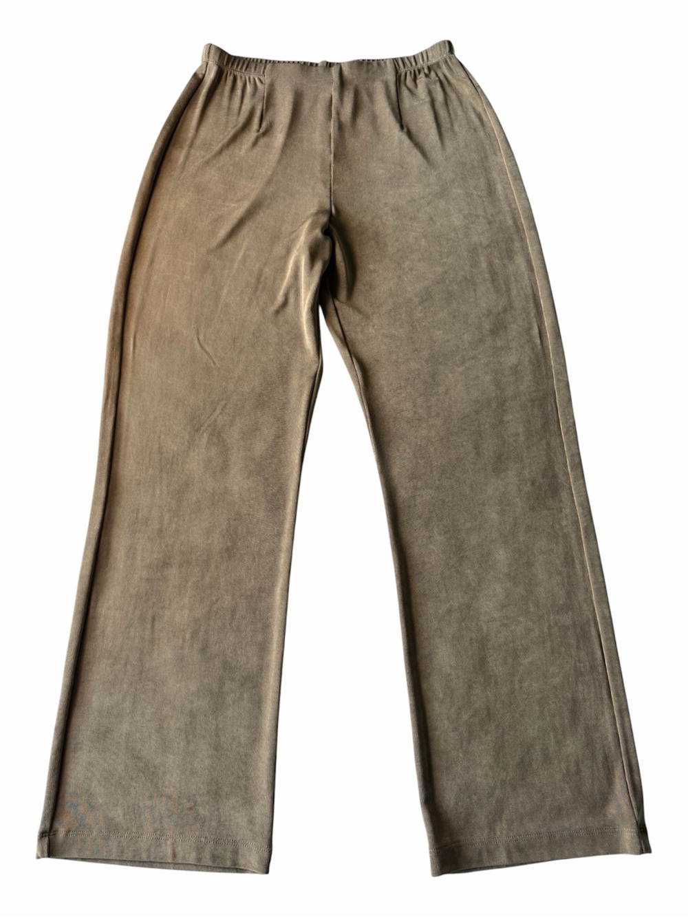✅ Chico's Travelers Straight-Leg Pull-On Pants in light Brown / tan / camel sz 1